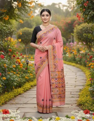 Lambani Hand Stitch Saree on Khadi Cotton