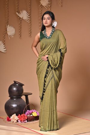 Pure Mul Cotton Premium Handloom Saree – Soft & Breathable Elegance